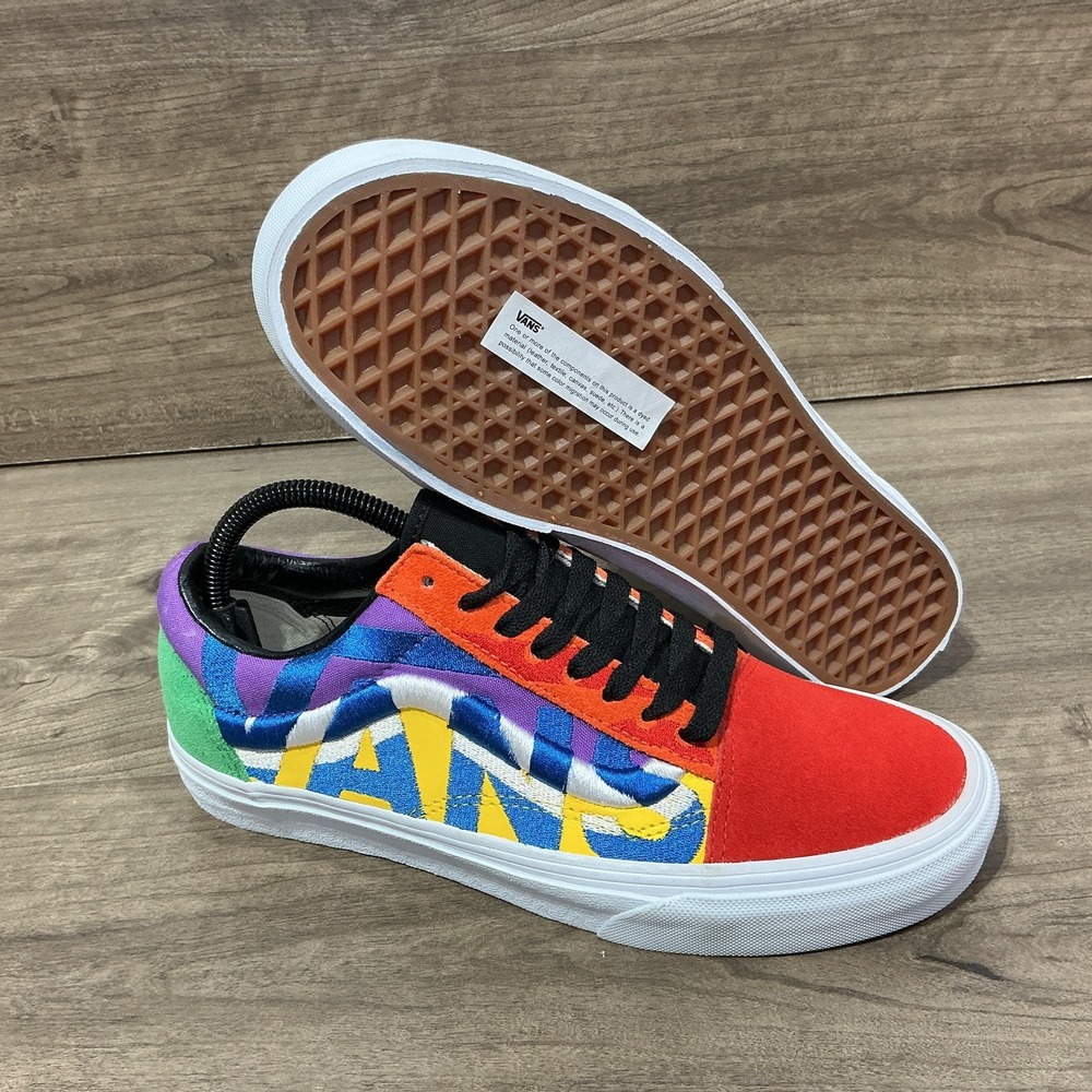 Vans Unisex Old School Statement Block Skate Shoes Mens Size 7.5 Womens Size 9